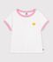 Children's short-sleeved plain T-shirt white