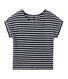 Women's striped linen tee