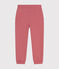 Girls' fleece jogging bottoms ROSEWOOD pink