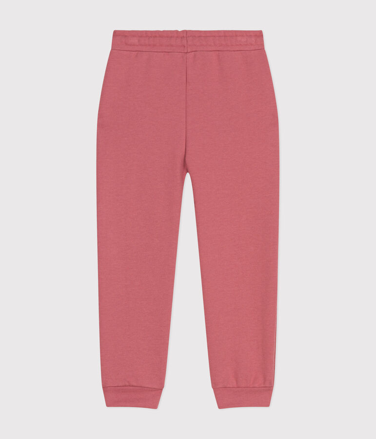 Girls' fleece jogging bottoms pink