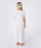 Children's fancy dress nightdress and tiara in cotton MARSHMALLOW white/MULTICO white