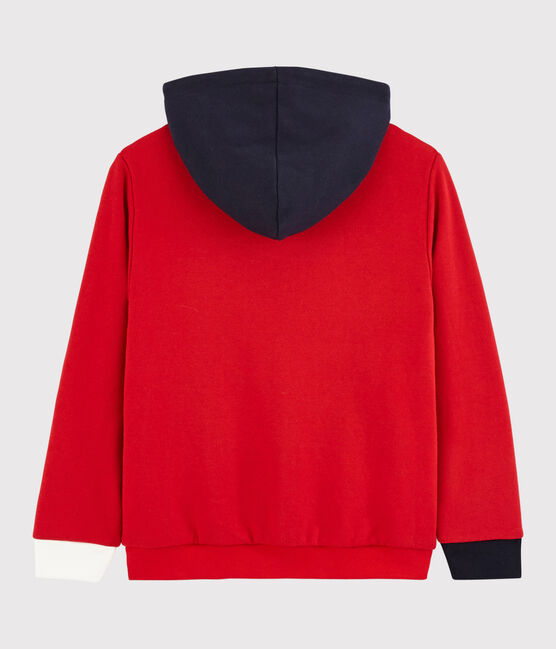 Boys' Hooded Sweatshirt TERKUIT red/SMOKING