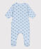 Babies' whale design tube knit bodyjama TOUDOU blue/ALASKA