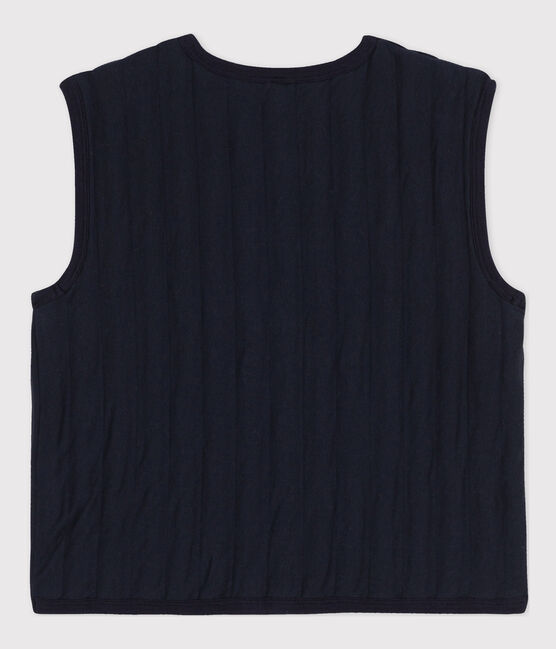 Women's Snuggly Sleeveless Cardigan SMOKING blue