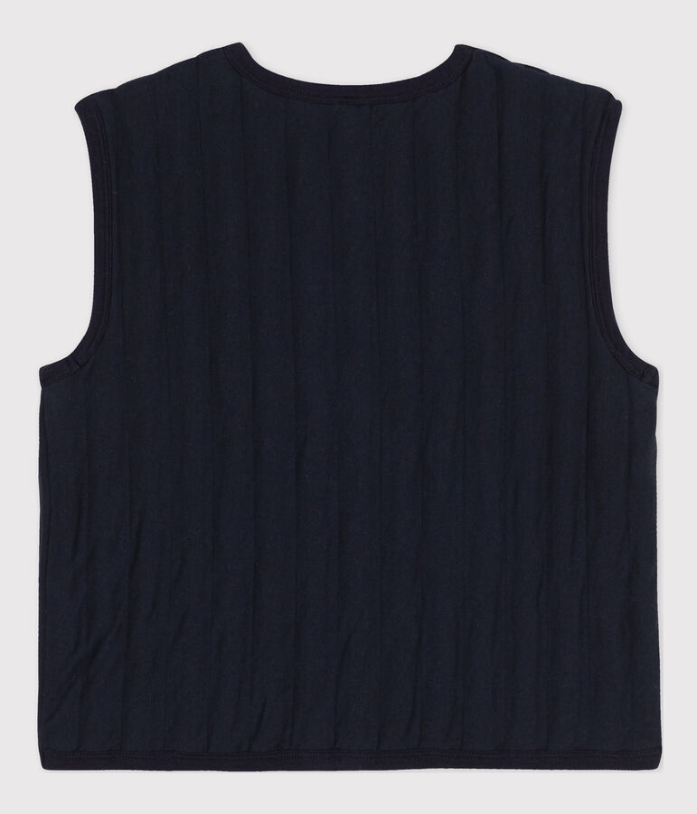 Women's Snuggly Sleeveless Cardigan blue