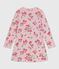 Children's floral print cotton nightdress JOLI pink/MULTICO white