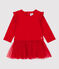 Babies' Fleece/Tulle Dress TERKUIT red
