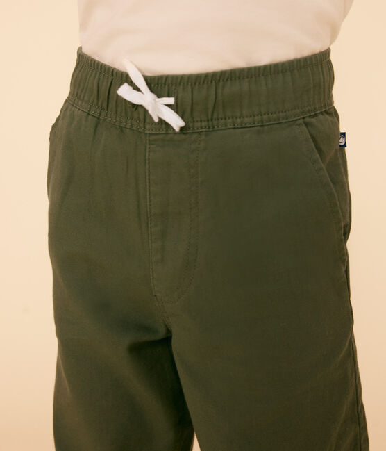 Boys' Cotton Trousers CROCO green
