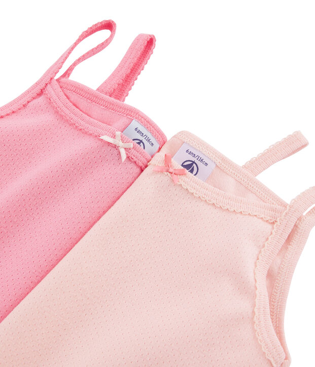 Girls' pastel strap vests - 2-Piece Set multicolor