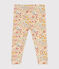Babies' cotton leggings AVALANCHE white/MULTICO