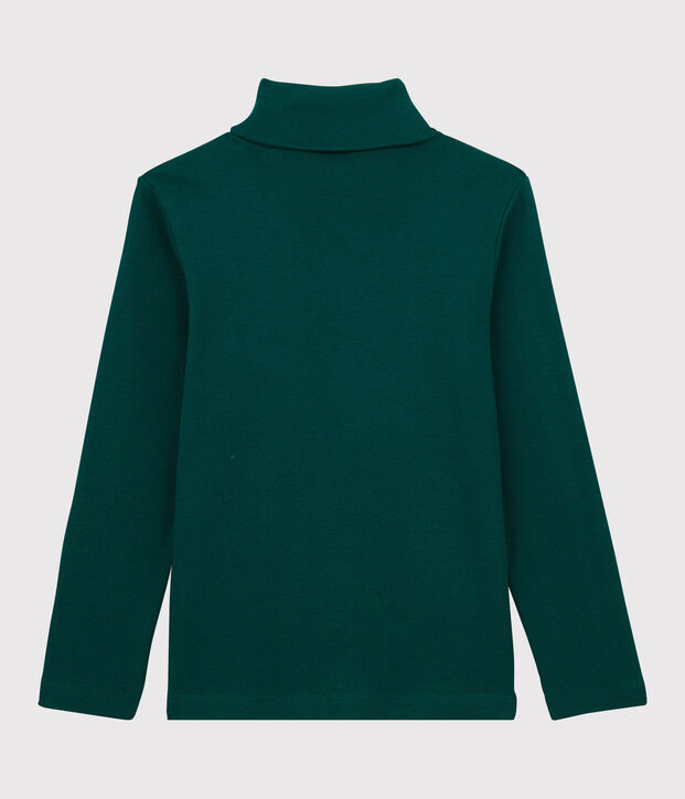 Unisex Children's Cotton Polo Neck green