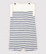 Baby Boys' Stripy Cotton and Linen Blend Jumpsuit