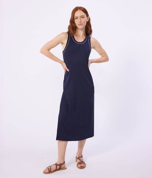 Women's long cotton vest dress SMOKING