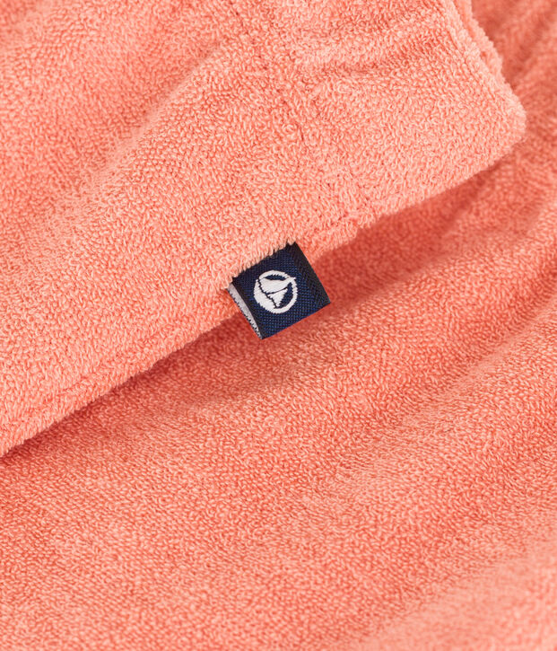 Babies' cotton terry shorts orange