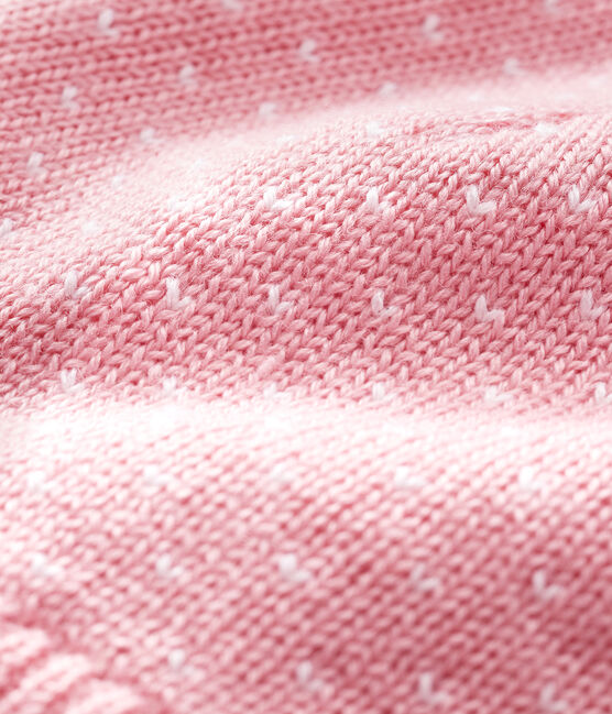 Unisex Baby Fleece-Lined Bonnet CHARME pink/MARSHMALLOW white
