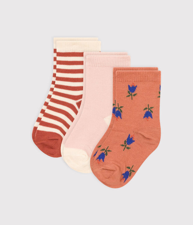 Babies' Floral Socks - 3-Pack multicolor