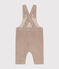 Babies' corduroy dungarees HUITRE
