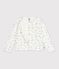 Children's cotton cardigan with flowers Ecru/multicolor