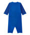 Baby boy's footless sleepsuit PERSE blue/CHALOUPE blue