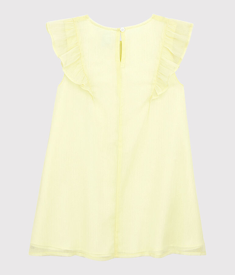 Girls' Cr&ecirc;pe Formal Dress CITRONEL yellow