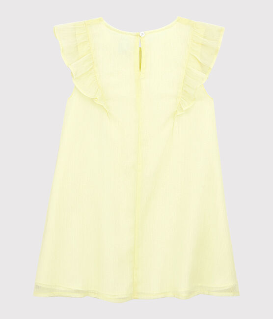 Girls' Crêpe Formal Dress CITRONEL yellow