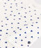 Heart Patterned Tube Knit Bodyjama MARSHMALLOW white/NEWBLEU