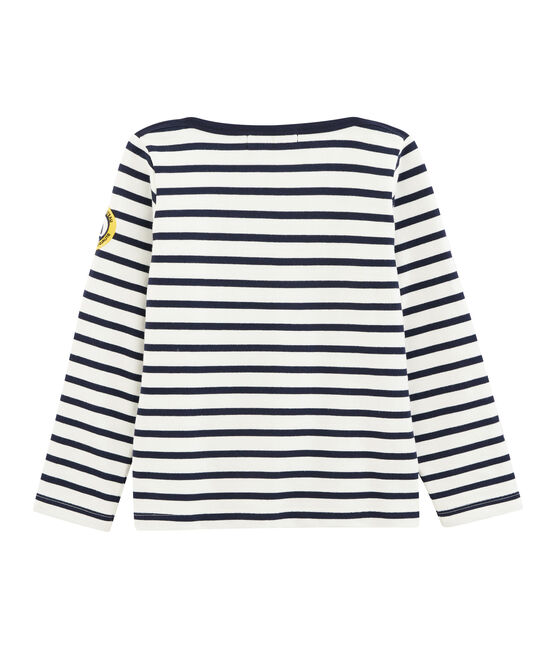 Children's Sailor Top MARSHMALLOW white/SMOKING blue