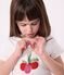 Children's short fruit print cotton pyjamas MARSHMALLOW white/MULTICO white