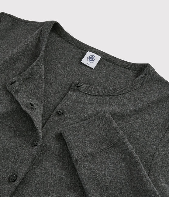 Women's Iconic Cotton Cardigan CITY CHINE grey