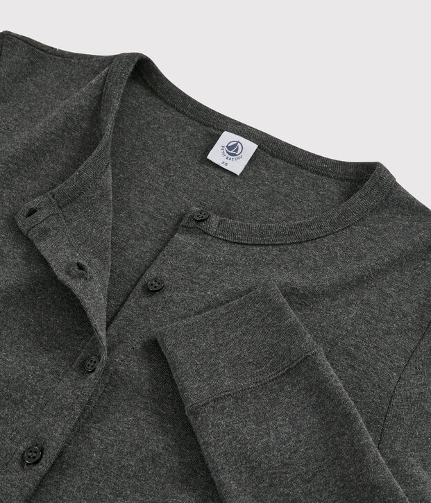 Women's Iconic Cotton Cardigan grey