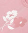 Babies' short-sleeved plain cotton T-shirt CHARME pink
