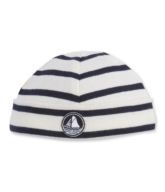 Baby Boys' Iconic Bonnet COQUILLE beige/SMOKING blue
