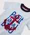 Boys' Short-Sleeved Cotton T-Shirt POUSSIERE CHINE grey
