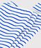 Babies' stripy cotton leggings MILK blue/PERSE