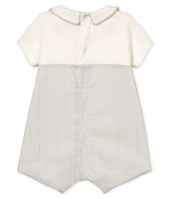 Baby boys' playsuit MARSHMALLOW white/PERLIN beige