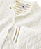 Girls' Quilted Tube Knit Cardigan MARSHMALLOW white