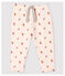 Baby Girls' Fleece Print Trousers FLEUR pink/MULTICO white