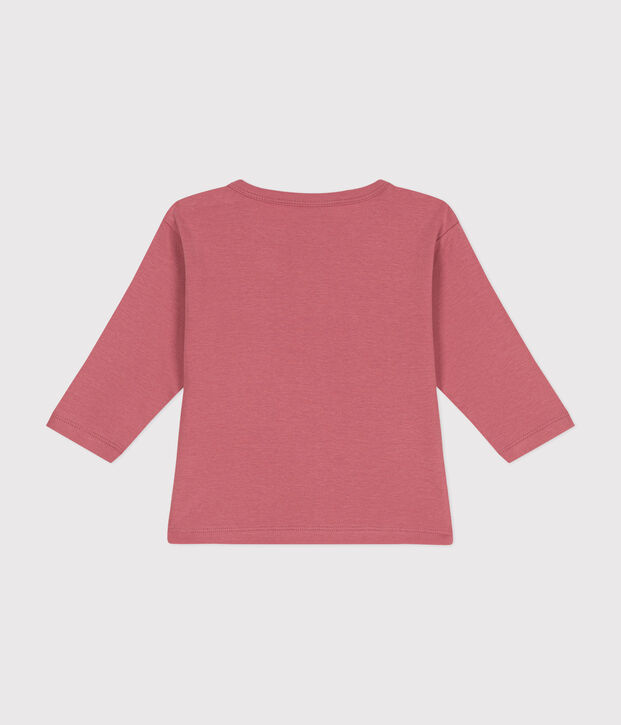 Babies' long-sleeved cotton T-Shirt pink