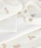 Babies' teddy bear print cotton 3-piece gift set MARSHMALLOW /BRUN