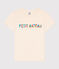 Women's Straight Round-Neck Cotton T-Shirt AVALANCHE Ecru