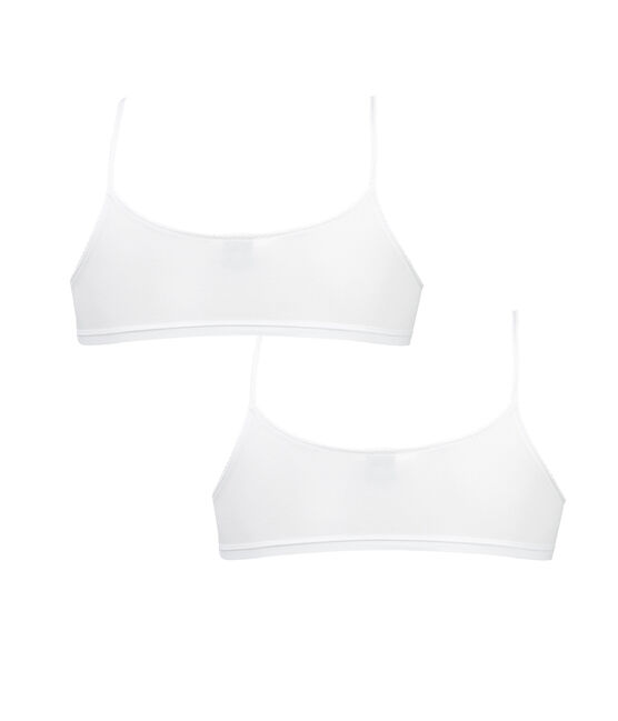 Girls' Bralettes - 2-Piece Set LOT white