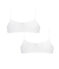 Girls' Bralettes - 2-Piece Set LOT white