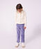 Children's cotton cardigan with flowers Ecru/multicolor