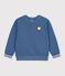 Children's plain cotton sweatshirt blue