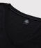 Women's Iconic Cotton V-Neck T-Shirt NOIR black