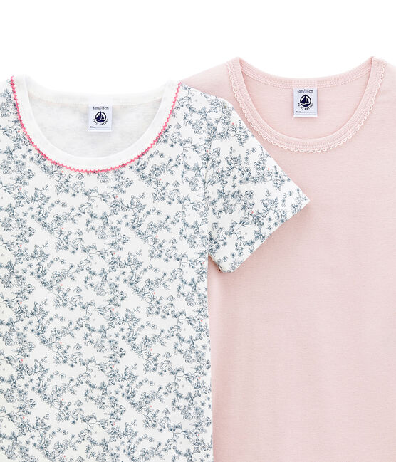 Little girl's short sleeved tee-shirtduo variante 1