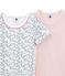 Little girl's short sleeved tee-shirtduo variante 1