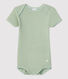 Babies' Short-Sleeved Openwork Bodysuit
