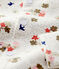 Babies' Cotton Cardigan MONTELIMAR beige/MULTICO white