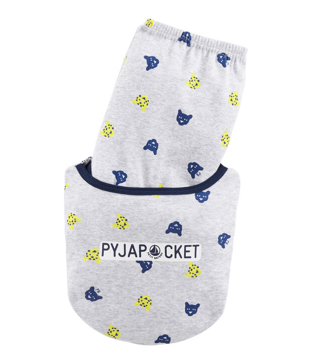 Boys' Ribbed Pyjamas grey/multicolor